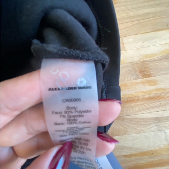 Alexander Wang.T black cropped t shirt - Picture 6 of 6